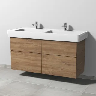 Sanipa 3way Waschtischunterbau zu Laufen Pro A Waschtisch mit 4 Auszügen, Eiche-Kansas SM76059