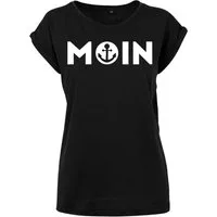 Youth Designz Print-Shirt "Moin mit Anker Print" Damen T-Shirt Statement Geschenk Frauen Motiv mit stylischen und schlichten Aufdruck