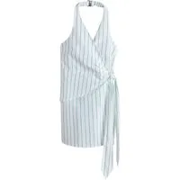 Next Minikleid Neckholder-Sommerkleid in Minilänge mit Schal (1-tlg)