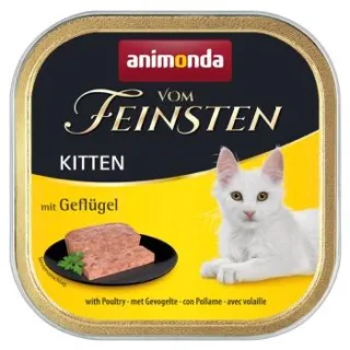 animonda Vom Feinsten Nassfutter Kitten, Geflügel 32x100 g