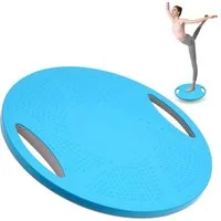 OSTWOLKE Balanceboard Wackelbrett Balance Pad mit Griffen Gleichgewichtstrainer Ø42cm, Rutschfester Oberfläche, max. 150 KG, ideal für Gleichgewichtstraining