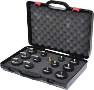 KS Tools Turbolader-Bajonett-Ladeluft-System-Prüfkoffer-Satz, 13-tlg - 150.1825