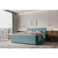 99rooms Boxspringbett Bergamo (Schlafzimmerbett, Bett), 140/160/180/200x200 cm, in Cordstoff AMBIENCE, mit Topper