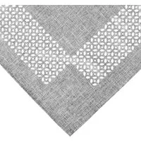 matches21 HOME & HOBBY Tischdecke Tischdecke REA durchbrochene Ornamente Polyester grau 85 x 85 cm (1-tlg), Pflegeleicht & waschbar bei 30 °C