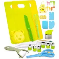 SinLaw Kinder-Küchenset Küchenmesserset für Kinder, Rollenspiel in der Küche, Lernspielzeug, (32-tlg), 32-teiliges Set, das eine Küche simuliert