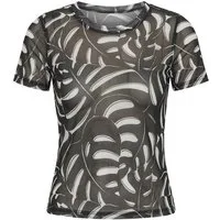 URBAN CLASSICS T-Shirt Urban Classics Damen Ladies AOP Mesh Tee (1-tlg)