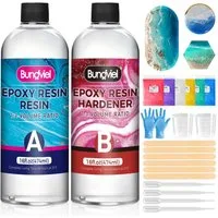 Bundviel Epoxidharz Epoxidharz 64/128OZ Epoxidharz Mit Härter Set,Epoxidharz Set Anfänger