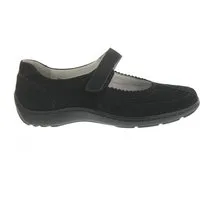 Waldläufer Waldläufer Henni Ballerina Klettver., Denver, schwarz, Pro-Aktiv Fussb Klettschuh