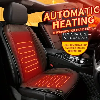 Car Heated Seat Cushion Plush Seat Electric Heated Pad for Winter Automotive Heating Pad Rapid HeatingIntelligent Temp