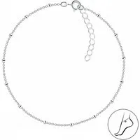 ALEXANDER YORK Fußkette SATELLITE silber, 925 Sterling Silber