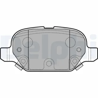 Delphi Bremsbel?ge hinten Fiat Panda 312