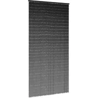 vidaXL Insektenschutz-Vorhang Insekten-Türvorhang Dunkelgrau 100x200 cm Bambus