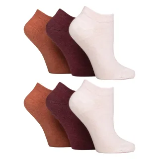 6er Pack Damen Diabetiker Trainingssocken | Extra breite Socken für geschwollene Füße
