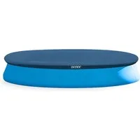 Intex Pool-Abdeckplane Poolabdeckung rund blau - 424 cm (Anzahl, 1-St., Plane), ca. 30 cm seitlicher Überhang