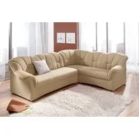 DOMO collection Ecksofa Papenburg B/T/H: 242/190/84 cm L-Form, wahlweise mit Bettfunktion, Langer Schenkel links oder rechts