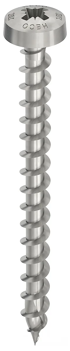 HECO TOPIX-plus A2, Rundkopf, Pozi-Drive, VVG, 200-Stück - 61747