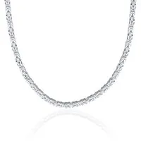 JEWLIX Königskette 4,2 mm Breite Silberkette in Vierkant-Form KK0042-F