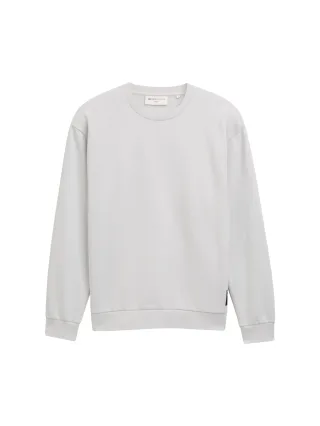 Denim Tom Tailor - Sweatshirt mit Logo-Badge chalk grey - Gr. - L