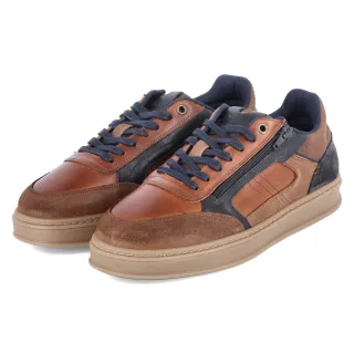 Bullboxer Low Sneaker  Braun - Gr. 41 -  Textil und Synthetik