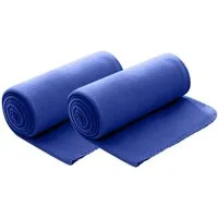 Wohndecke Polar-Fleece, wometo, OEKO-TEX®, 2 Fleecedecken mit Kettel-Rand & Anti-Pilling