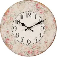 Ambiente Haus Wanduhr Rosen Wanduhr 28cm