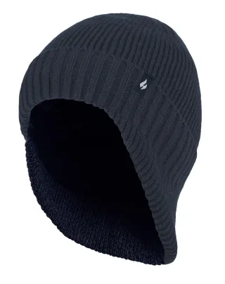 Wärmehalter - Thermische Acryl-Winter-Expeditionsmütze mit tiefem Halsausschnitt für Männer - Navy