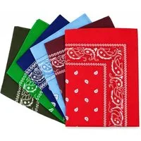 Cassandra Accessoires Bandana Tuch aus Baumwolle, (6-St), - Klassisches Paisley Halstuch, Kopftuch, Accessoire