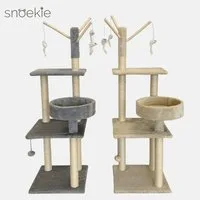 SNOEKIE Kratzbaum SNOEKIE Kratzbaum, Liegekorb, Stabil, Plattformen und Spielzeug, 125cm