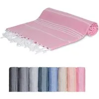 livessa Strandtuch Baumwolle Strandtuch - Saunatuch - Turkish Hamamtuch - Badetuch, Baumwolle, 100 % Baumwolle - 100x200 cm