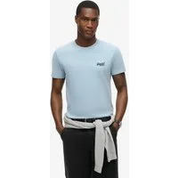 Superdry Rundhalsshirt ESSENTIAL LOGO EMB TEE aus Baumwolle und Single Jersey, Slim Fit, Kurzarm, hüftlang