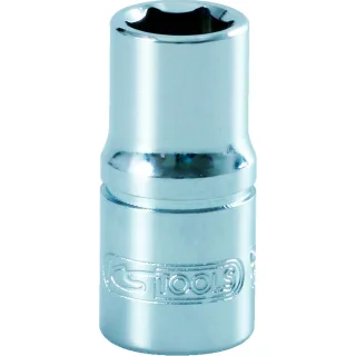 KS Tools 1/4" 6-kant Stecknuss, kurz - 130.0313