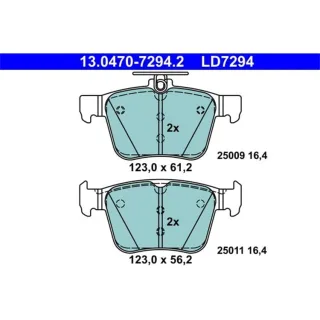ATE Ceramic Bremsbel?ge hinten Audi Seat Leon ST Skoda VW