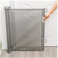 JEOBEST Treppenschutzgitter Türschutzgitter Ausziehbar 0-180CM Treppenschutz Absperrgitter, 1ST, Kinder-und Haustier-Schutzgitter, Sehr platzsparend,da ausziehbar