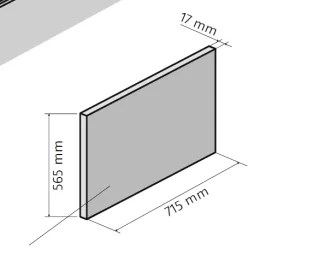 HSK Dobla Seitenschürze, Breite 715mm, 540174 540174