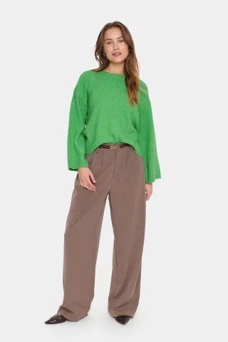 Strickpullover LarnaSZ Strickpullover Lockere Passform green