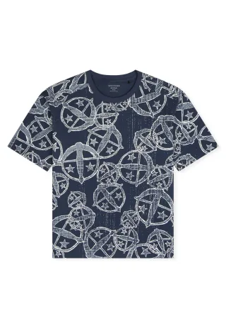SCHIESSER - Shirt 1/2 multicolor 2 - Gr. - 44