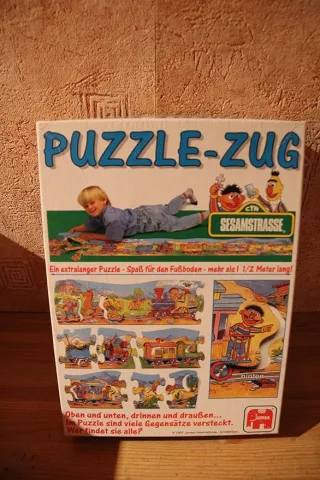 Jumbo Puzzle 01178 - Sesamstraße: Puzzle-Zug [24 Teile]