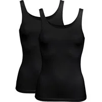 Erwin Müller Unterhemd Damen-Unterhemd 2er-Pack Single-Jersey Uni