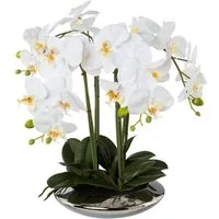 Kunstblume Orchidee, Gasper, Höhe 41 cm, Im Topf, Weiß, Orchidee, H: 41cm
