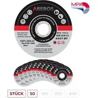 Arebos Trennscheibe Flexscheiben Schleifscheiben 1,2 mm x 22,23 mm, Ø 125 mm, (50-tlg)