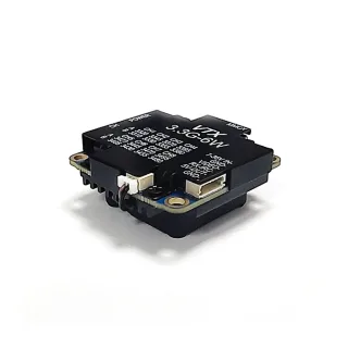 3.3GHz 6W VTX 16CH FPV Video Transmitter Adjustable Power 25-6000mW FPV Transmitter W/Fan MMCX Antenna for Racing Drones