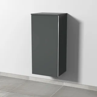 Sanipa 3way Mittelschrank mit 1 Tür, Anthrazit-Matt, BR12222 BR12222
