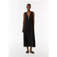 comma Maxikleid Kleid Kleid mit elastischem Bund