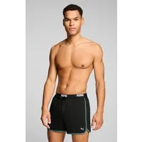 PUMA Badeshorts PUMA SWIM MEN TRACK SHORT SHORTS mit Gummizug und Bindekordel