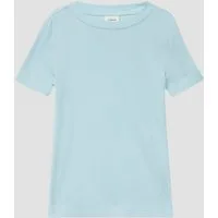 s.Oliver Kurzarmshirt T-Shirt Geripptes T-Shirt aus Viskosemix im Slim Fit