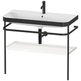 Duravit Happy D.2 Plus c-bonded Set mit Metallkonsole Weiß Hochglanz 975x490x850 mm - HP4738O2222 HP4738O2222