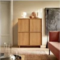 Selsey Sideboard Yasumi, 4 Türen, Breite 98 cm, grifflose Fronten