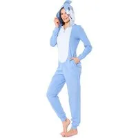 Ladeheid Schlafanzug Damen Schlafoverall Jumpsuit mit Kapuze LA40-234 Karnevalskostüm ohne