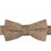 thetru Fliege 20er Jahre Tweed Fliege beige Elegante Fliege im klassischen 20er Jahre Look