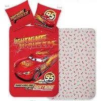 Disney Kinderbettwäsche Disney Cars Thunder Kinderbettwäsche Lightning McQueen auf Hochtouren